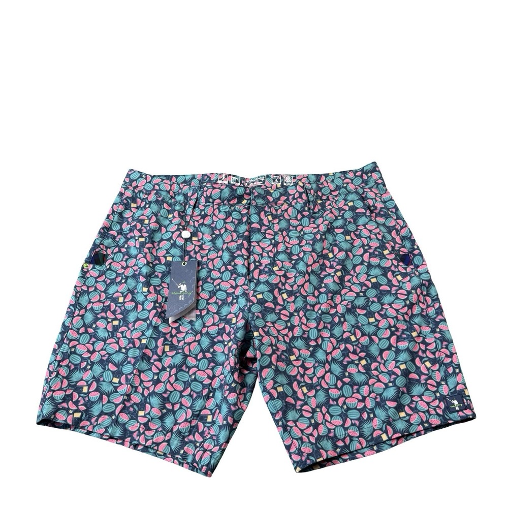 William Murray Watermelon Performance Chino Mens Short Size 38 NWT
